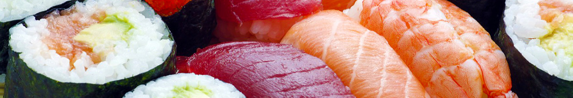 Eating Japanese Sushi at Sakura Japanese Steak, Seafood House & Sushi Bar restaurant in Westminster, MD.